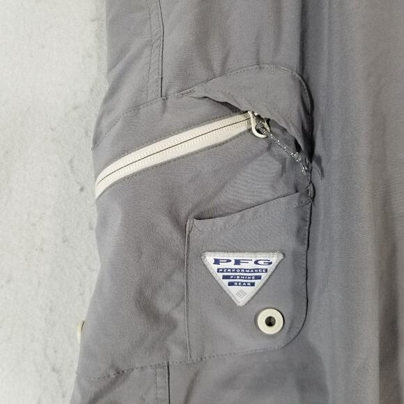 Columbia PFG omnishield shorts men's 40 x 10 gray lightweight dri-fit stretch - Picture 8 of 14